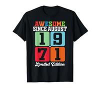 Génial Depuis août 1971, édition limitée, 55 Ans d'anniversaire T-Shirt