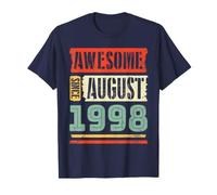 Génial Depuis août 1998 Joyeux Anniversaire à Mes 28 Ans T-Shirt