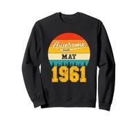 Génial Depuis Mai 1961 Ans Anniversaire Vintage Sweatshirt