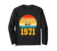 Génial Depuis Mai 1971 Ans Anniversaire Vintage Manche Longue