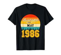 Génial Depuis Mai 1986 Ans Anniversaire Vintage T-Shirt