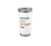 Génial depuis septembre 2019 Born Birthday Funny Retro Gobelet isotherme en acier inoxydable double paroi