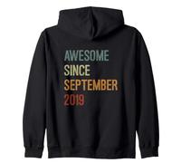 Génial Depuis Septembre 2019 Born Birthday Funny Retro Sweat à Capuche