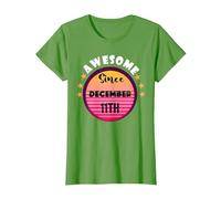 Génial né Le 11 décembre, Anniversaire, 11 décembre, Vintage T-Shirt, Femme, Herbe, S