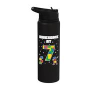 Génial pour l'anniversaire de Block Building Bricks pour enfants de 7 ans Stainless Steel Insulated Water Bottle