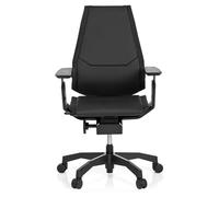 GENIDIA BLACK | Cuir - Siège de bureau haut de gamme Noir