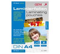 GENIE 10781 - Feuilles de plastification, DIN A4, 80 microns, 25 pièces