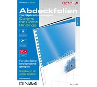 Genie 11185 Pack De 50 Chemises De Présentation A4 100 Microns Compatibles Avec Toutes Les Relieuses Transparent