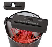 GENIE 260 S Plus Destructeur de documents | Broyeur de papier avec coupe en bandes de 6 mm | Destructeur de documents pour la maison | Broyeur de papier compact | Avec embout universel | Broyeur de