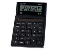 Genie 305 ECO Calculatrice ecologique, uniquement a energie solaire, fabriquee a partir de materiaux recycles, 12 chiffres, noir