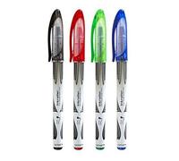 Genie Stylo roller 40018 pour gaucher – lot de 12 (4 noir, 4 rouge, 2 bleu, 2 vert)