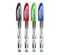 Genie 40018stylo Roller Couleurs Assorties, Convient Pour Gaucher, Pack De 12contenu: 4x Noir, 4x Rouge, 2x Bleu Et 2x Vert