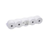 Genie 5 Rouleaux de recharge pour calculatrices à impression et caisses enregistreuses 100 % sans bois Blanc 57 x 12 mm
