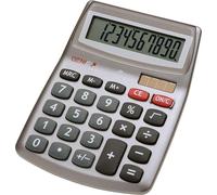 Genie 540, Desktop, Calculatrice à affichage, 10 chiffres, 1 ligne, batterie/solaire, Gris