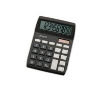 GENIE 840 BK Desktop Calculator Dual Power (Solar and Battery) Compact Design Bl