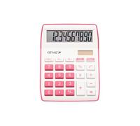 Calculatrice de bureau - Genie - 840P - Rose - Énergie solaire - Affichage 10 chiffres