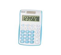 Genie Calculatrice 120 B 8 chiffres (Dual Power (Pile, solaire), design compact bleu