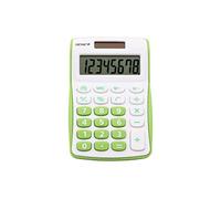 Genie Calculatrice 120 B 8 chiffres (Dual Power (Pile, solaire), design compact vert