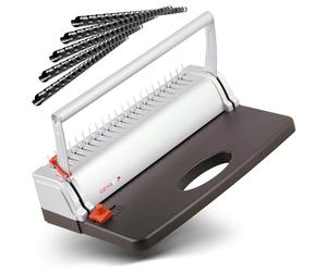 Genie CB 800 Relieuse pour baguettes spirale pour max. 145 feuilles format A4 avec reliures spirale en plastique Argent/noir
