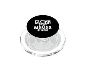 Génie Civil Major Day Memes Night Ingénieur structurel PopSockets PopGrip pour MagSafe