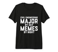 Génie Civil Major Day Memes Night Ingénieur structurel T-Shirt Haut de Gamme