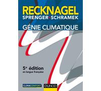 Génie climatique 5ème édition - Hermann Recknagel - Dunod - cartonné - Etude