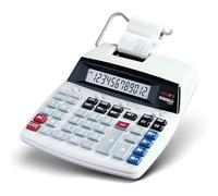 Genie D69 Plus Calculatrice avec imprimante Affichage 12 chiffes Impression rouge/noir Gris