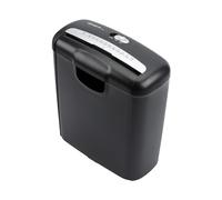 Genie Destructeur de documents 240 S – 6 feuilles, coupe en bandes P-2, broyeur de cartes, Noir