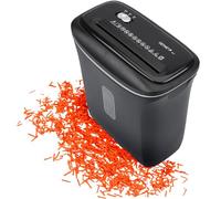 Genie Destructeur de documents 480 x | Broyeur de papier 8 feuilles | Coupe à particules | Niveau de sécurité P-4 | Fonction marche/arrêt automatique | Corbeille à papier de 12 l | Protection contre