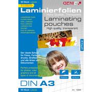 Genie DIN A3 Laminating Film Sheets 80 Micron Pack of 50