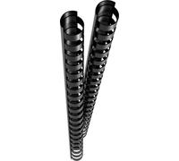 GENIE Dos de reliure à spirale 12mm noir 25 pcs