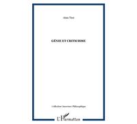 Génie et criticisme - Alain Tirzi - L'harmattan - broché - Essai