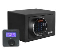 Genie Hand | Coffre-fort à temps motorisé avec compte à rebours - Lecteur d'empreintes digitales - Alimentation d'urgence avec USB avant - Serrure B-Class - Système Anti Bounce