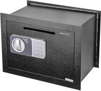 Genie Hand | Coffre-Fort de De Dépôt Mural à Encastrer Électronique avec Code et Clè pour la Maison, B-Class Serrure, Anti-Bounce System et Fente Anti-Pêche