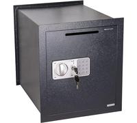 Genie Hand | Coffre-Fort de De Dépôt Mural à Encastrer Électronique avec Code et Clè pour la Maison, B-Class Serrure, Anti-Bounce System et Fente Anti-Pêche