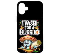 Genie in A Bottle Citation culinaire Mexicaine « Je Souhaite Un Burrito » Coque pour iPhone 16 Plus