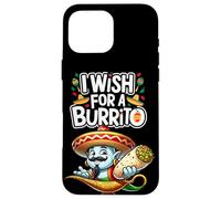Genie in A Bottle Citation culinaire Mexicaine « Je Souhaite Un Burrito » Coque pour iPhone 16 Pro Max