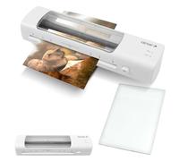 GENIE LA 450 T Plastifieuse A4 | Plastifieuse à chaud avec fenêtre de visualisation et éclairage LED | Plastifieuse avec films de plastification | pour l'école, le bureau à domicile et le privé |