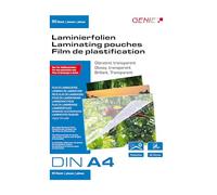 Genie Lot de 50 pochettes de plastification DIN A4, 80 microns