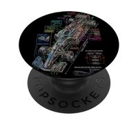 Génie mécanique du Plan Technique des Voitures de Course PopSockets PopGrip Adhésif