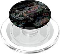 Génie mécanique du Plan Technique des Voitures de Course PopSockets PopGrip pour MagSafe