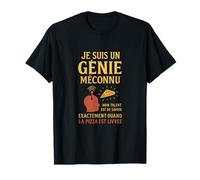 Genie Meconnu Pizza Revelation Divine Cadeau Drole T-Shirt