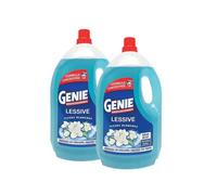 Génie Professionnel Lessive Liquide Concentrée Anti-Calcaire, Fleurs Blanches, 160 Lavages, 8 L (2 Paquets de 80 Lavages)