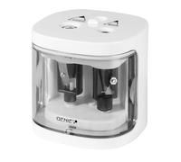 GENIE PS 130 Taille-crayon électrique double Fonctionne sur piles Pour crayons de 6 à 12 mm
