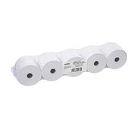 Genie Rouleaux de recharge pour calculatrices à impression et caisses enregistreuses 100 % sans bois Blanc 57 x 12 mm