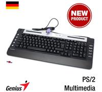Génie Slim Star 250 Ps/2 USB Clavier Qwertz Neuf Allemand Clavier Allemand