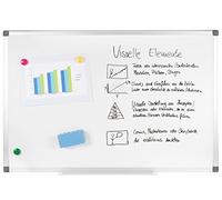 Genie Tableau blanc XXL (magnets classiques, inscriptible, essuyable, magnétique, avec Accessoires, 90 cm x 60) XXL Pro
