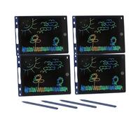 GENIE WP 10 Lot de 4 tableaux d'écriture LCD 10" - Tableau magique numérique pour enfants et bloc-notes pour bureau/maison - Dessin et écriture sans papier avec fonction de verrouillage, stylo inclus