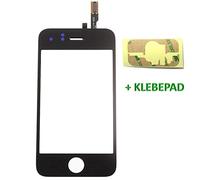 Genieforce Écran tactile en verre avec bande adhésive double face pour iPhone 3GS A1325 A1303 Noir