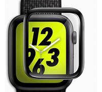 Genieforce® Gorilla Film de protection d'écran 3D pour Apple Watch 44 mm Série 4 - HD + cristal transparent - Bords noirs